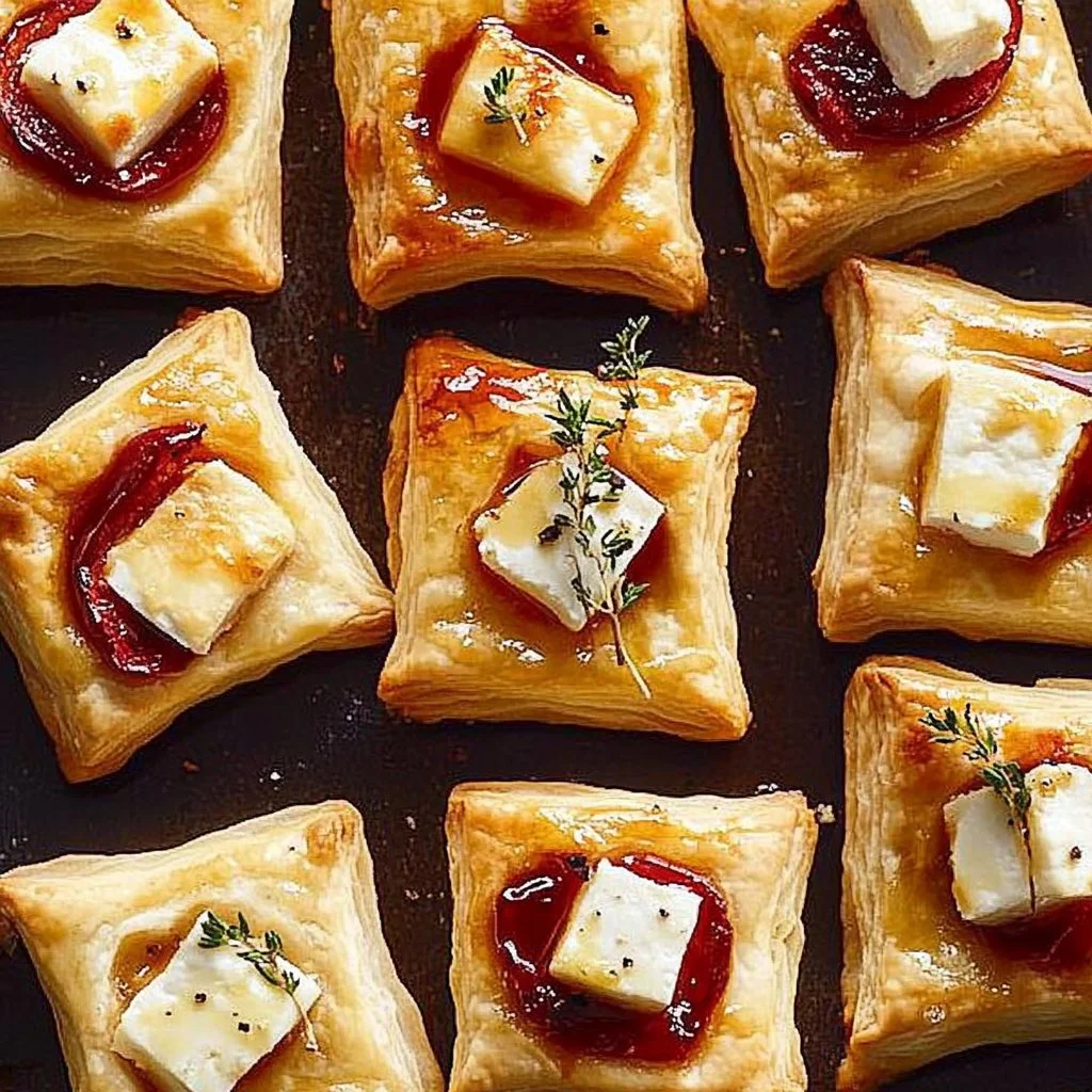 Delicious Baked Feta Bites served on a plate with herbs and spices