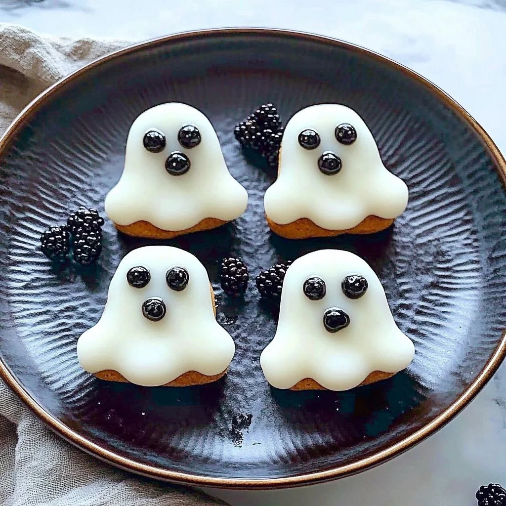 Boo-tiful Berry Ghosts dessert for Halloween celebration