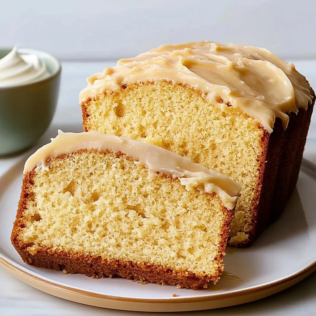 Delicious brown butter pound cake with a golden crust and moist texture.