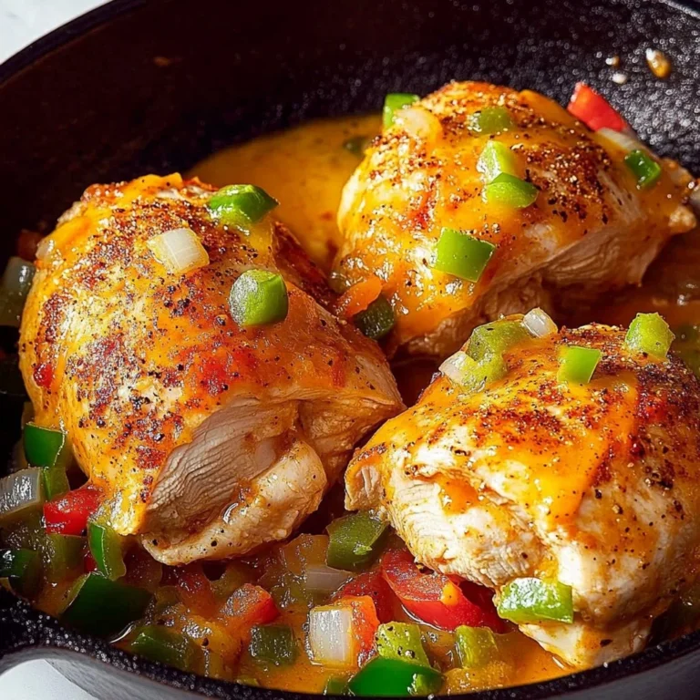 Delicious Cajun-Stuffed Chicken served with herbs and spices