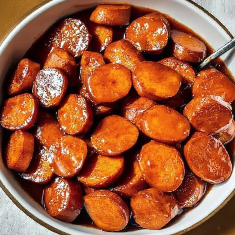 Deliciously prepared candied yams with a sweet glaze