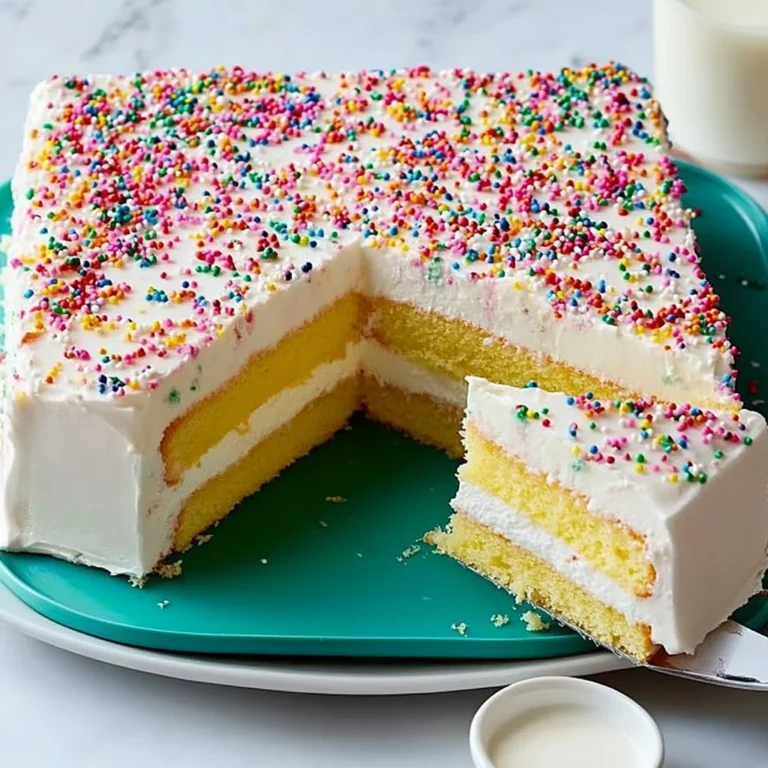 Delicious homemade copycat Costco sheet cake recipe with colorful frosting.