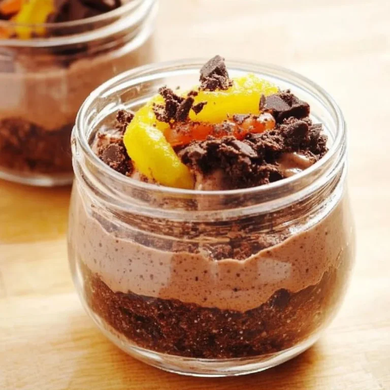 Delicious Dirt Pudding dessert served in a cup with gummy worms and crushed cookies