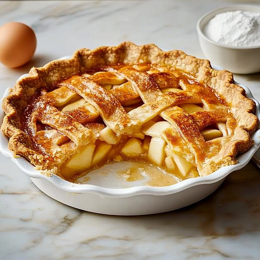 Delicious gluten-free apple pie made with fresh apples and a flaky crust