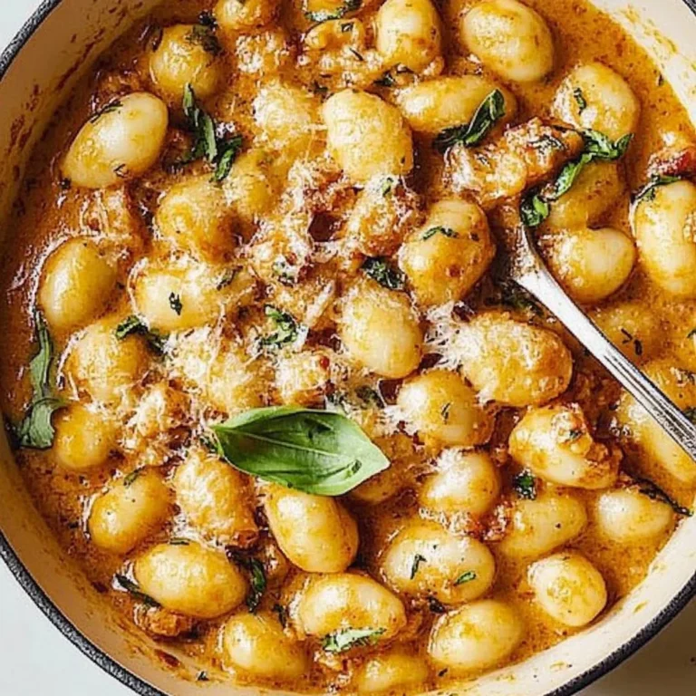 Delicious Marry Me Gnocchi served with a fresh garnish