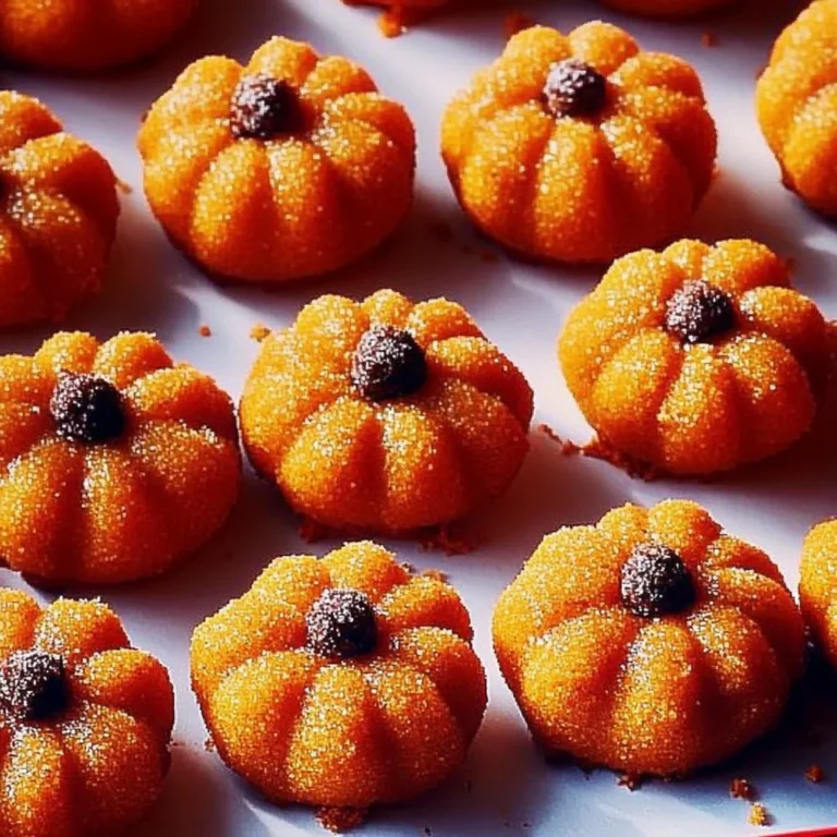 Mini Pumpkin Cheesecake Bites served on a platter, perfect for autumn desserts.