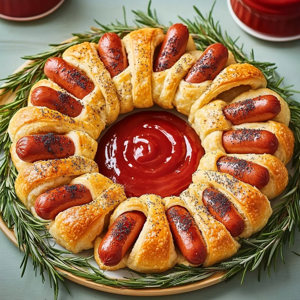 Pigs In A Blanket Wreath
