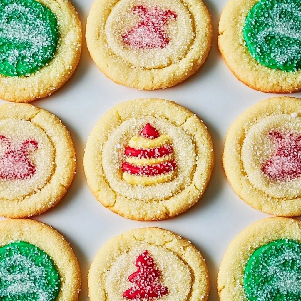Pillsbury stacked sugar cookies decorated for a festive occasion.
