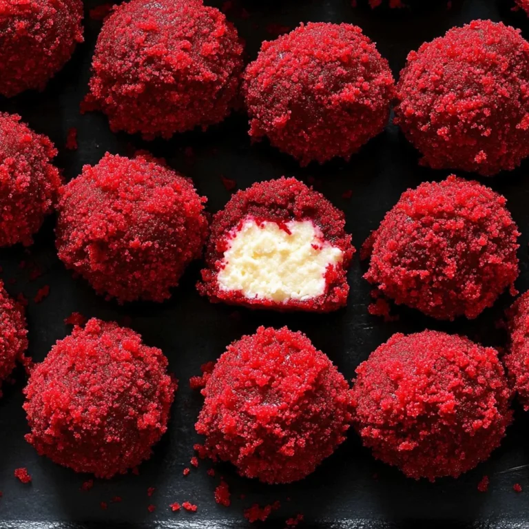 Red Velvet Cheesecake Bites with creamy frosting on a plate