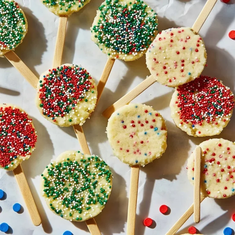 Colorful sprinkle cookie pops decorated for a festive celebration.