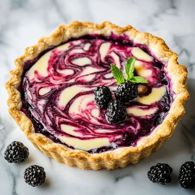 Delicious homemade Blackberry Lemonade Pie with fresh blackberries and lemonade flavor