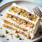 Delicious Cannoli Icebox Cake layered with creamy filling and chocolate chips