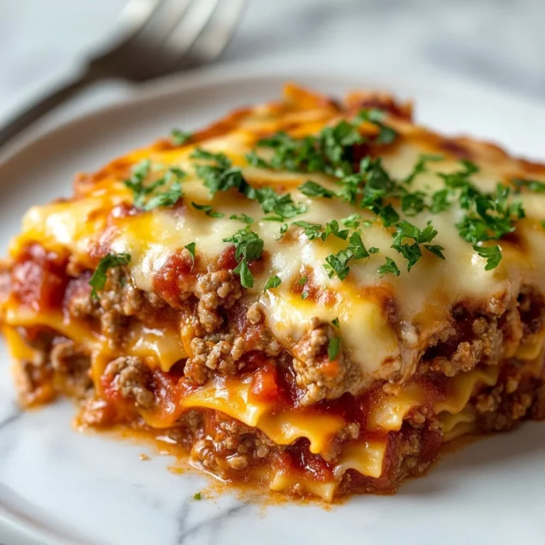 Cheesy ground beef rice casserole fresh out of the oven, topped with melted cheese