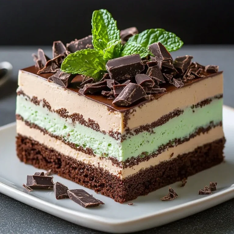 Delicious Chocolate Mint Dream Bars with layers of chocolate and mint frosting.