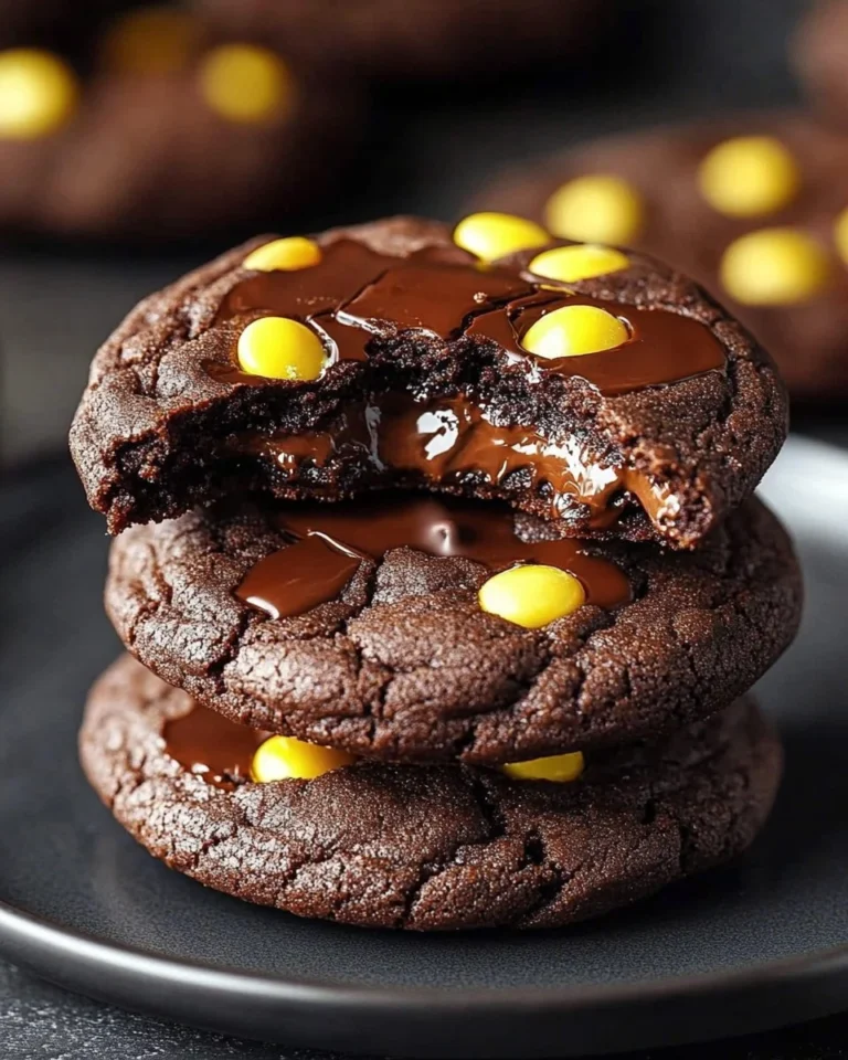 Plate of delicious Cosmic Brownie Cookies topped with colorful sprinkles.