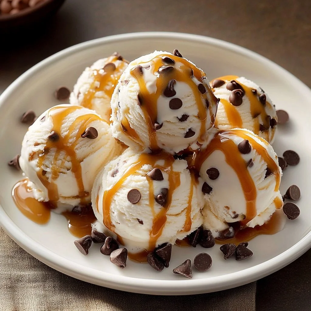 Frozen Greek yogurt peanut butter bites topped with chocolate chips