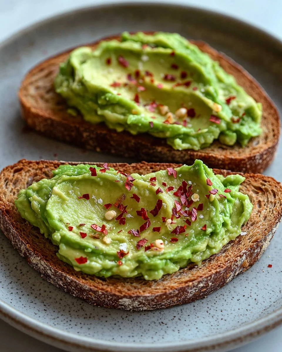 Delicious guacamole toast topped with fresh ingredients