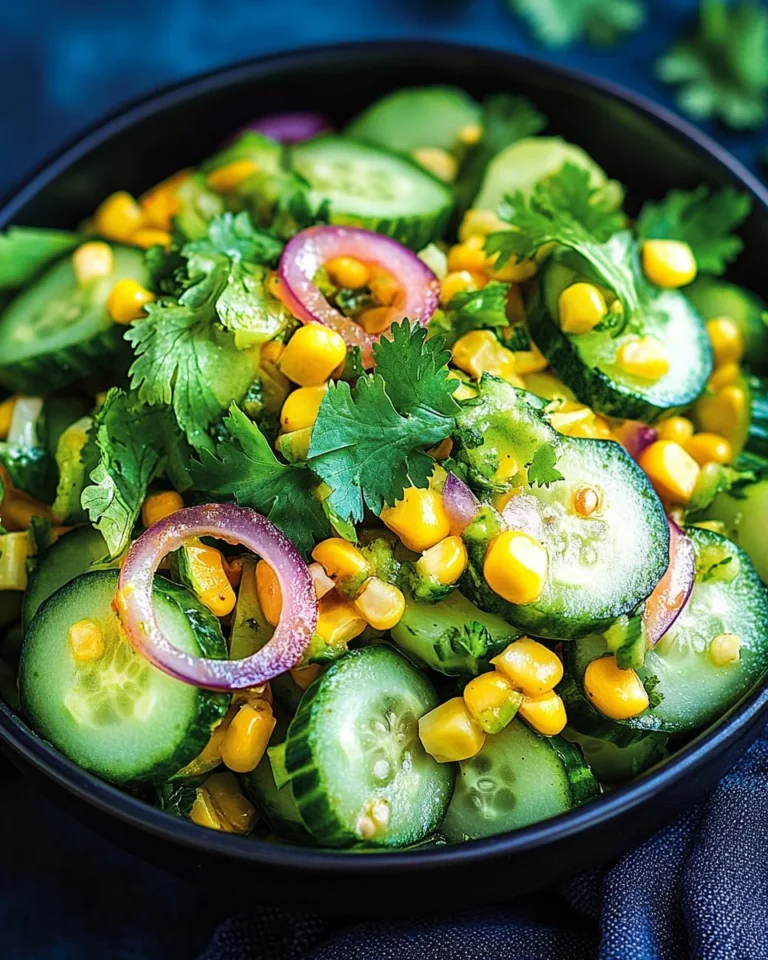 Vibrant Mexican cucumber salad served in a bowl with fresh ingredients