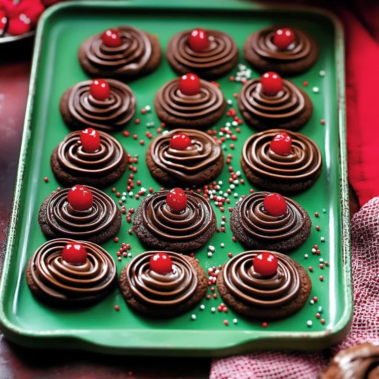 Delicious piped chocolate butter cookies displayed on a plate