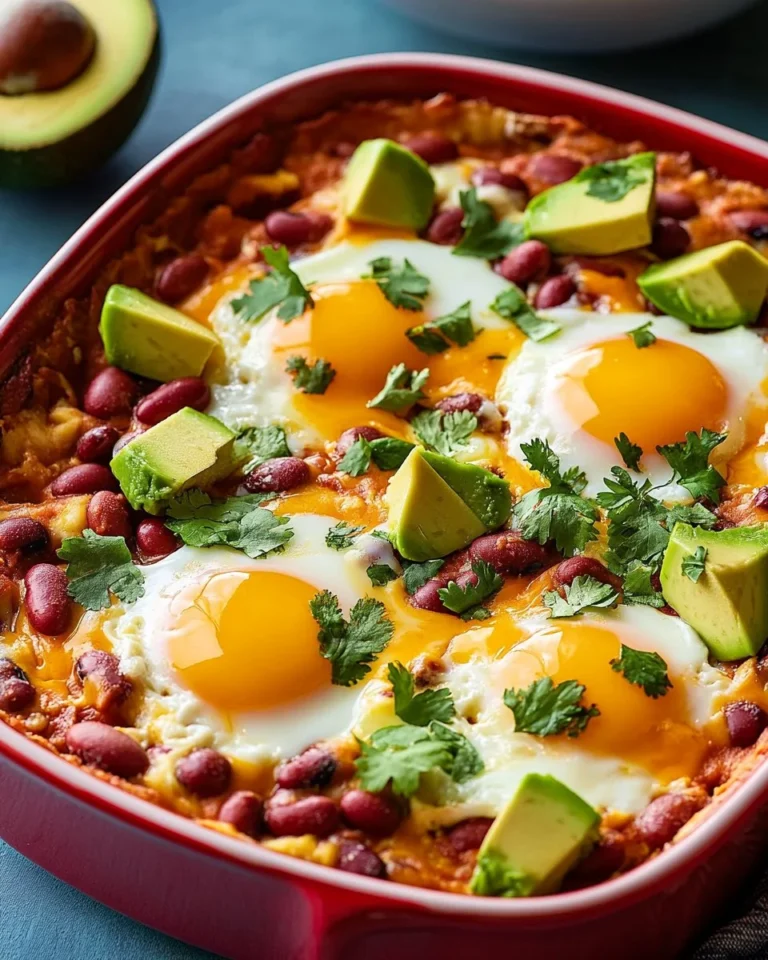 Delicious Ranch Eggs Casserole with eggs, vegetables, and cheese