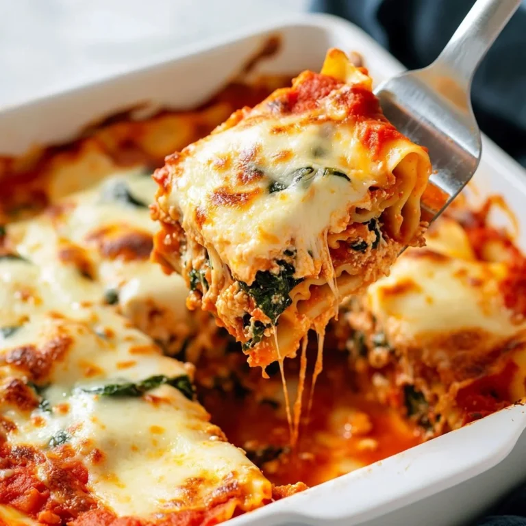 Delicious Spinach Artichoke Lasagna served with fresh herbs