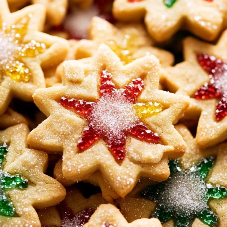 Colorful stained glass window sugar cookies on a plate, perfect for any celebration
