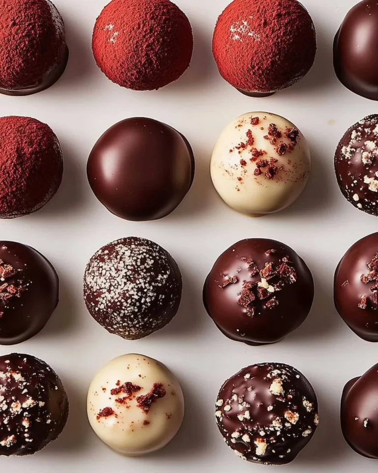 Delicious tiramisu truffles coated in cocoa powder and chocolate.