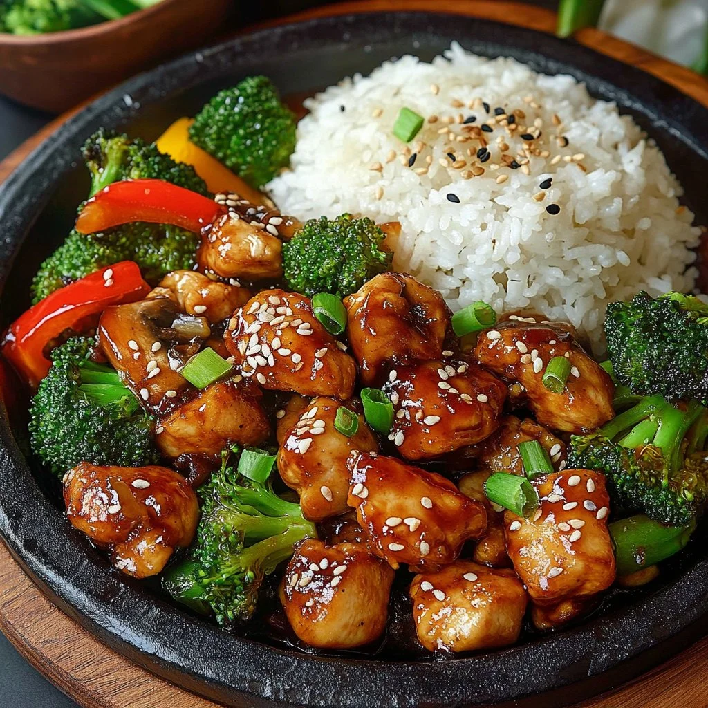 Blackstone Hibachi Chicken Dinner