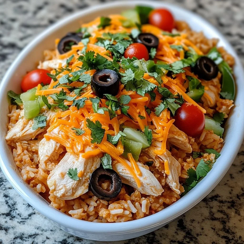Chicken Enchilada Rice Casserole