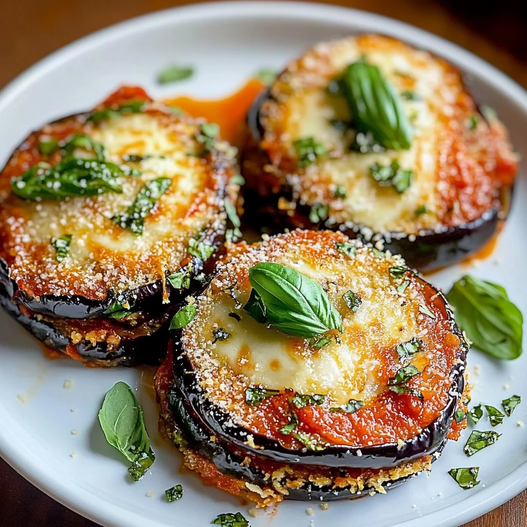 Crispy Baked Eggplant Parmesan