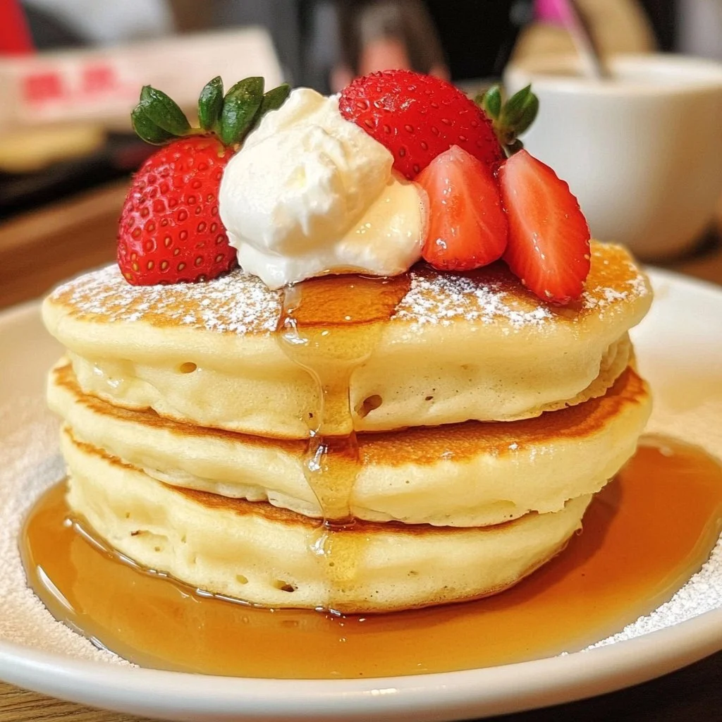 Fluffy Japanese Soufflé Pancakes
