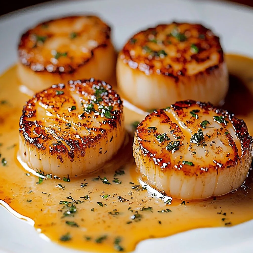 Irresistible Seared Scallops with Spicy Cajun Cream Sauce