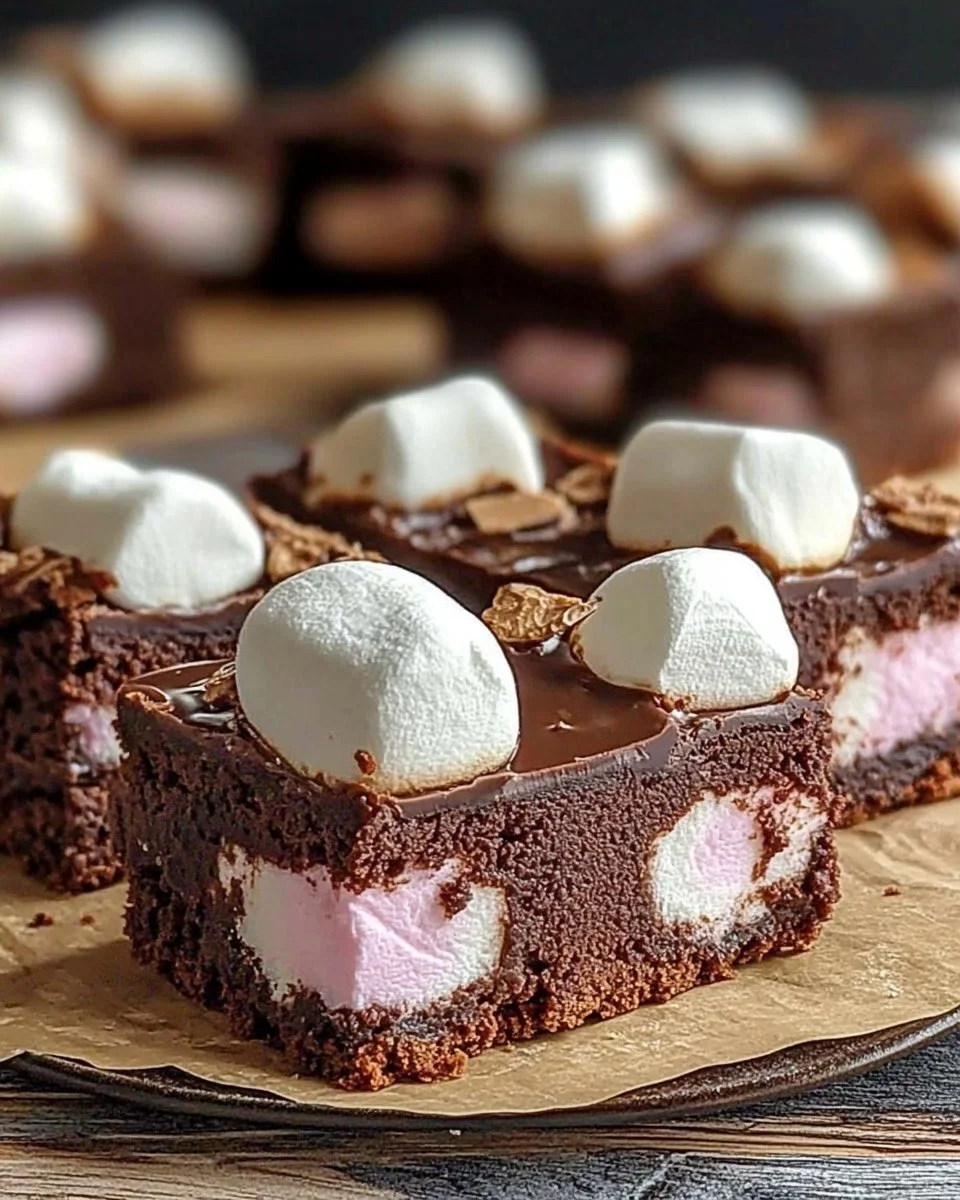 Marshmallow Brownie Slice