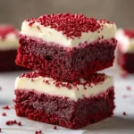 Delicious Red Velvet Brownies with Cream Cheese Frosting