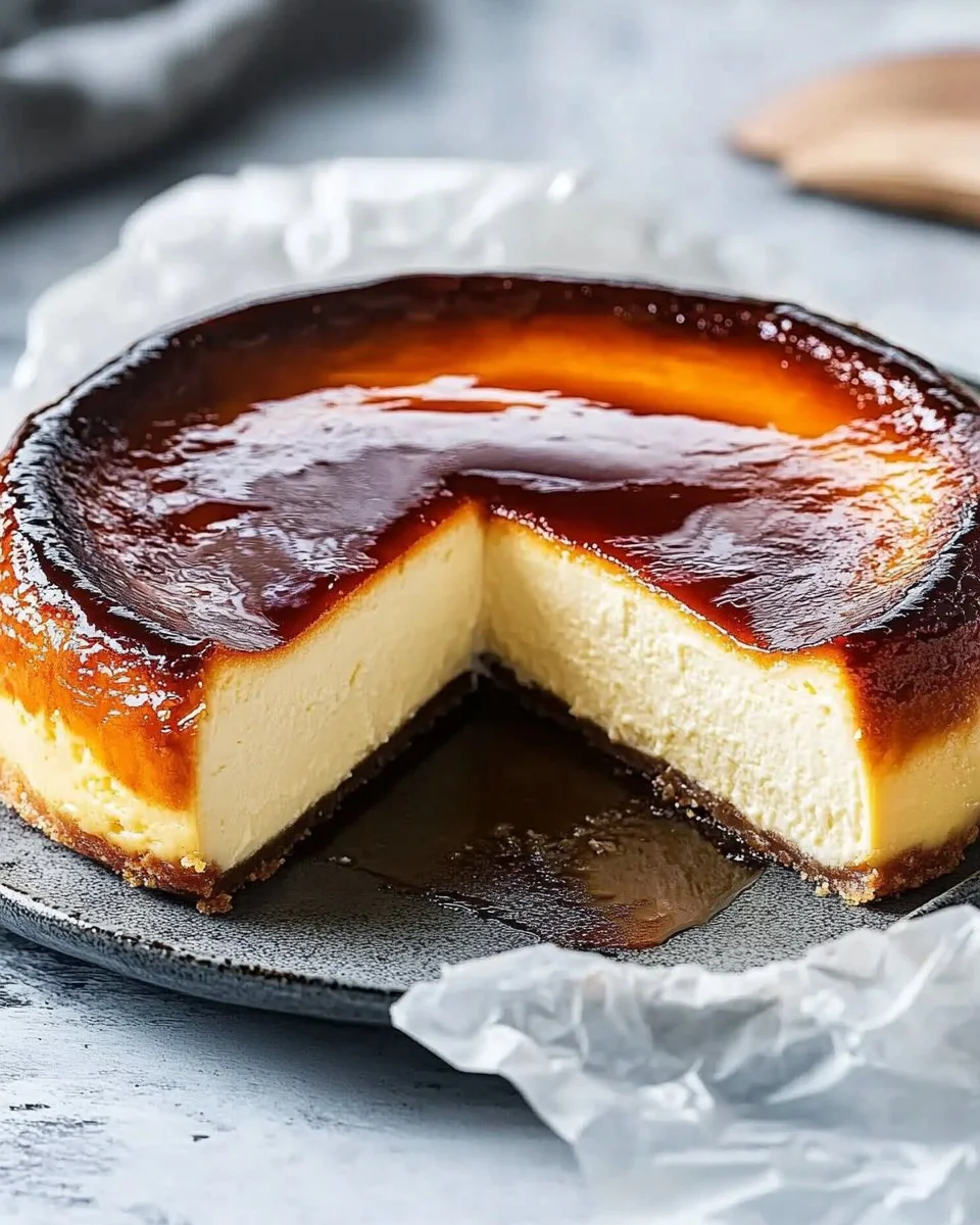 San Sebastian Cheesecake (Burnt Basque Cheesecake)
