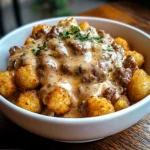 Ultimate Tater Tot Breakfast Bowl with eggs and toppings